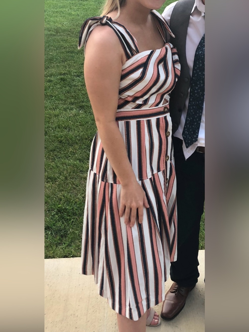 Gianni Bini Striped Midi Skirt Dress